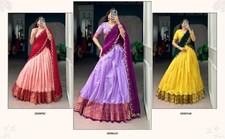 New Presenting Cotton Silk Lehenga Choli With Dupatta For Festival Wear