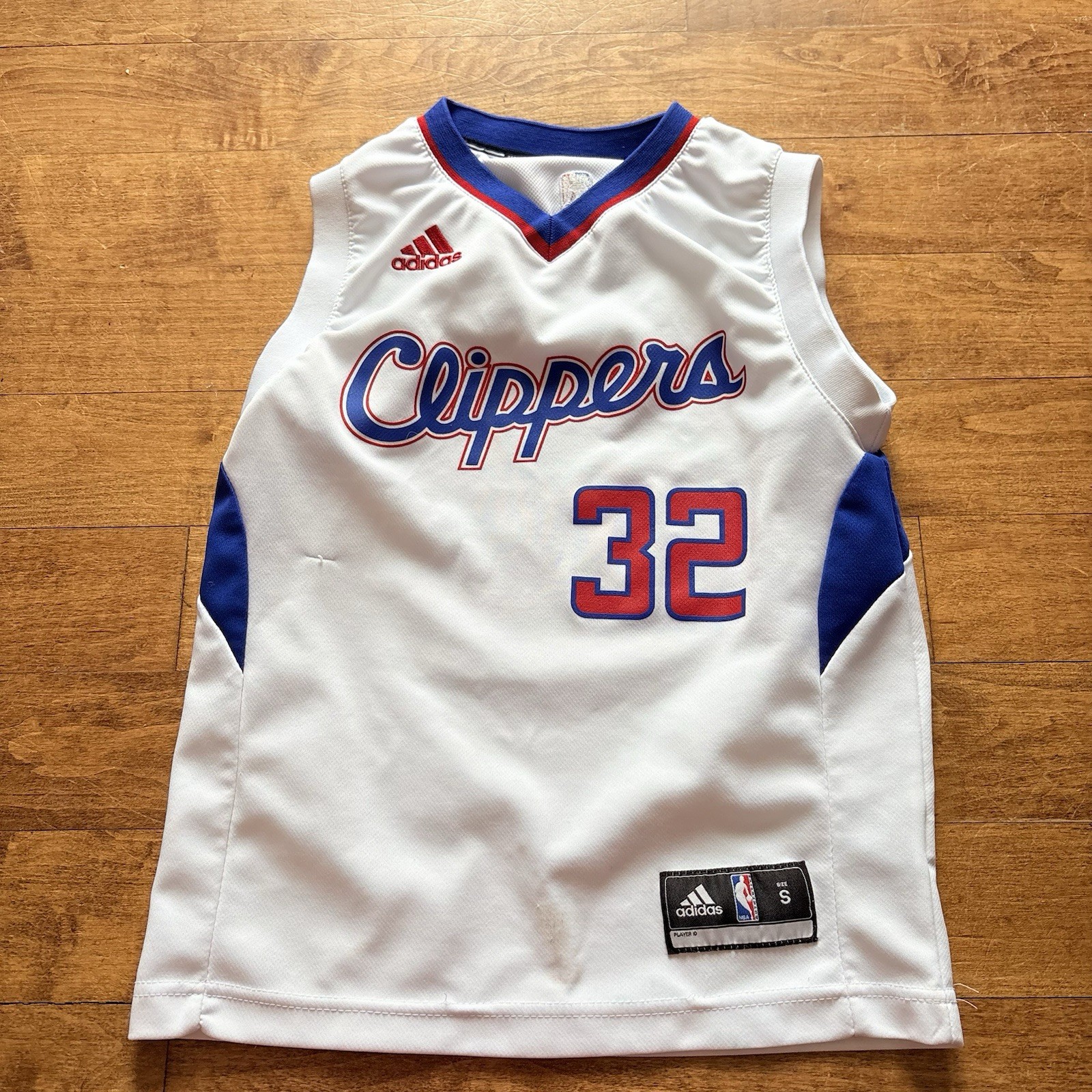 Adidas Blake Griffin #32 Los Angeles Clippers Lob City White Jersey Youth Small