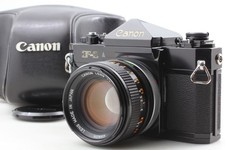  Almost MINT w/ Case Canon F-1 Early 35mm Film Camera 50mm f/1.4 ssc Lens JAPAN