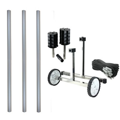 Pool Central In-Ground Pool Cover Reel with 3IN x 96IN Aluminum Tubes