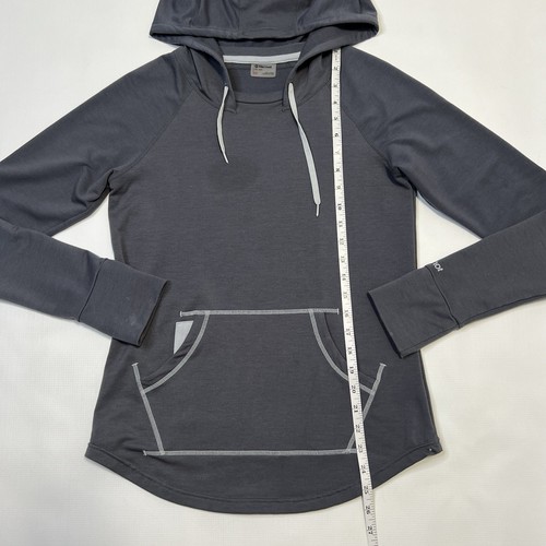 Sudadera con capucha gris para mujer Marmot La Linea UPF 30 talla pequeña - Imagen 5 de 9