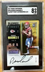 2017 Patrick Mahomes Auto Rookie Panini Contenders #303 Playoff Ticket 6/15 RARE