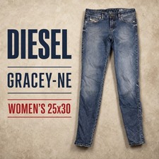 Diesel Gracey-NE JoggJeans Womens 25x30 Slim Blue Stretch Denim 069FG Sweatpants