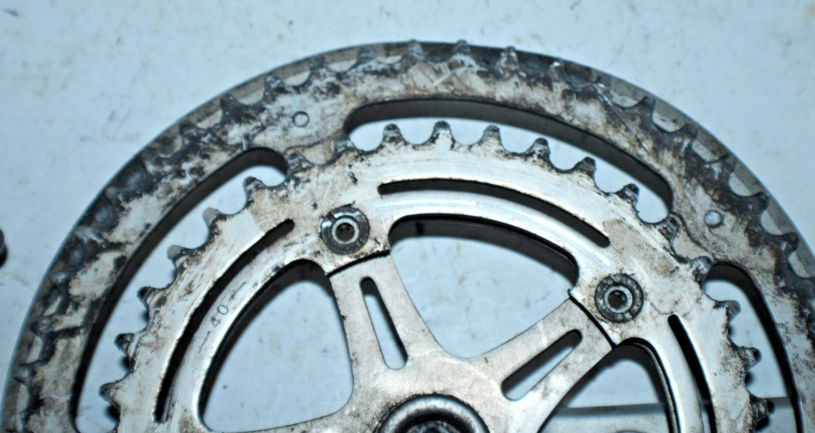 Vintage Groupset Crankset 170mm 40/52t Schwinn Brakes Suntour 7 Front Derailleur
