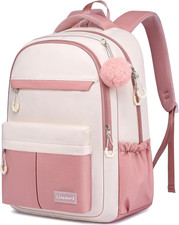 School Laptop Backpack for Teen Girls: 15.6 Inch Cute College Bookbag Waterproof