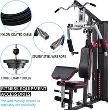 Fitness Pulley Cable, Heavy-Duty 6mm Steel Wire Rope for Home Gym, Adjustable...