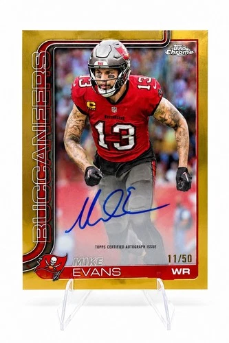 2025 Topps Chrome Mike Evans Chrome Autographs (RAW)