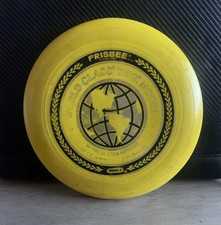 Vintage Wham-O World Class 129G Model Frisbee Yellow