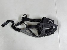 Coastal Plastic Dog Muzzle Black Adjustable Strap Size 3