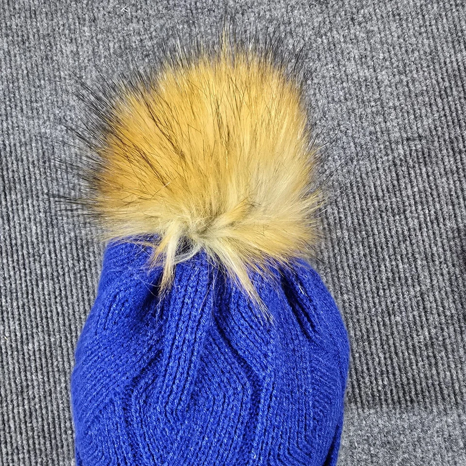 Детройт поршни шляпа Beanie женщин один размер синий NBA баскетбол вязаный помпон New Era - Изображение 4 из 4