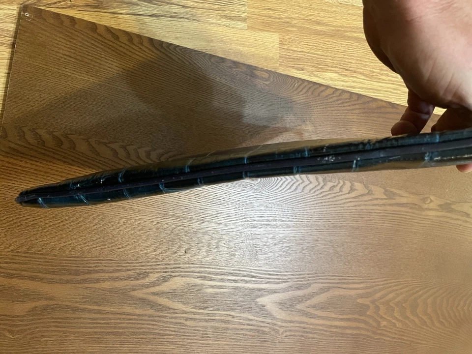 Vintage Italian Leather Croc Embossed Portfolio Clutch – Made in Italy - Image 3 of 4