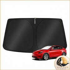 KUST Windshield Sun Shade for 2017-2026 Tesla Model Y/Model 3 Fit 2025-2026