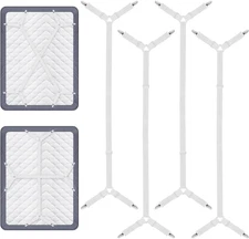 Sheet Holders Straps, 4 Pcs Adjustable Bed Sheet Holder for Corners, Fitted Shee