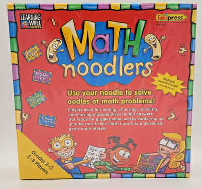Math Noodlers Board Game - NEW SEALED Edupress Learning Well Games - Grades 2-3