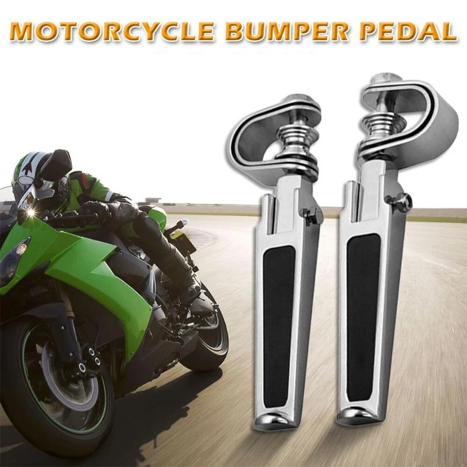 Barra de choque de motor de carretera de 1"~1-1/4" con abrazadera en U para Harley Foto 4 de 4