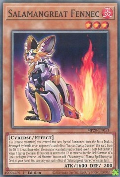 YuGiOh Salamangreat Fennec MP20-EN051 Common Englisch NM 1st