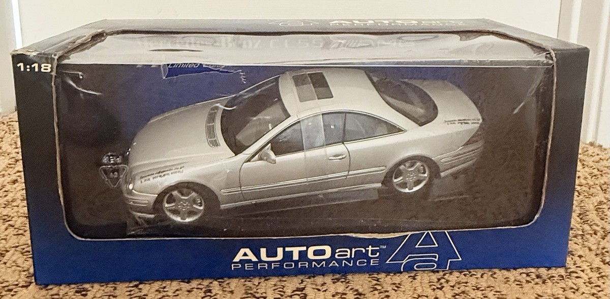 1:18 CL55 AMG ミニカー AUTO eBay | AUTOart -- Silver -- AMG CL55 Mercedes-Benz 1:18 PERFORMANCE Art ミニカー