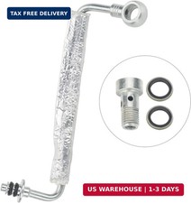 Turbo Oil Feed Pipe Tube, Turbocharger Oil Return Line Compatible With Buick Che