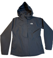 The North Face Womens HyVent Waterproof Hooded Jacket M Black Nylon/Polyester