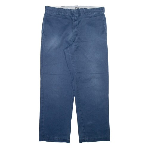 Pantalon Dickies Bleu - Taille XL (W36 L30) - Occasion En Bon État - Coupe Straight