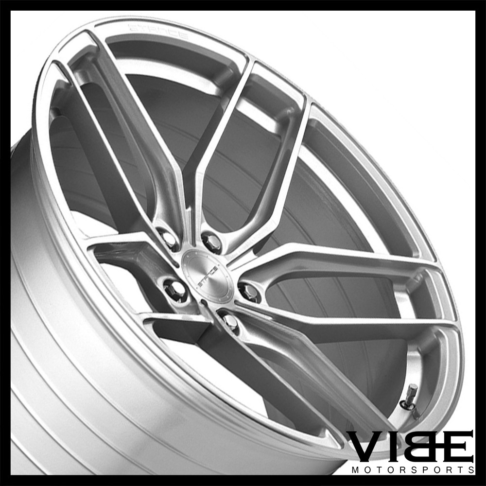 22" STANCE SF03 SILVER BLACK CONCAVE WHEELS RIMS FITS MASERATI GHIBLI