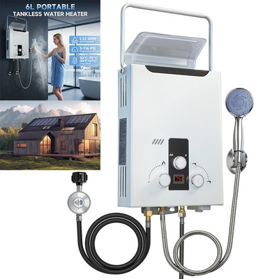 #ad Portable LPG Propane Gas Hot Water Heater 6L Tankless Instant Boiler Outdoor RV $105.99