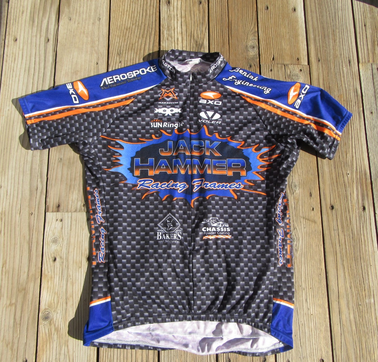(New without tags) Voler VTG Custom Branded Cycling Jersey Jack Hammer Racing Frames USA Men's 2XL (99.50 USD)