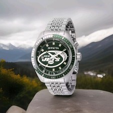 Invicta NFL New York Jets Men's Watch - 43mm, Steel 45003 NEW