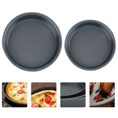 2Pcs Rust-proof Baking Tray Non-Stick Round Cake Pan baking - Main Image