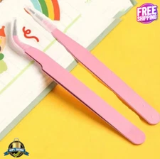 2pcs Stainless Steel Precision Tweezers for DIY Scrapbooking NEW
