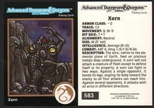 1991 TSR AD&D Gold Border Fantasy RPG Art Card #583 Dungeons & Dragons ~ Monster