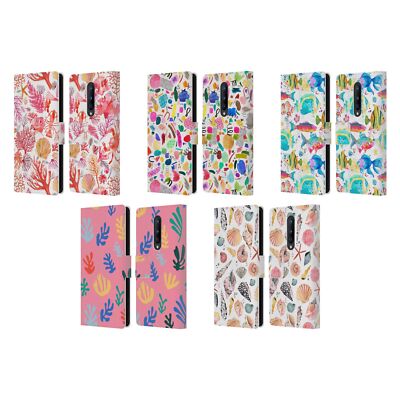 OFFICIAL NINOLA OCEAN LEATHER BOOK WALLET CASE COVER FOR ONEPLUS PHONES