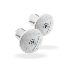 AME Grip Savers Bicycle Handlebar Bar Ends (PAIR) - WHITE