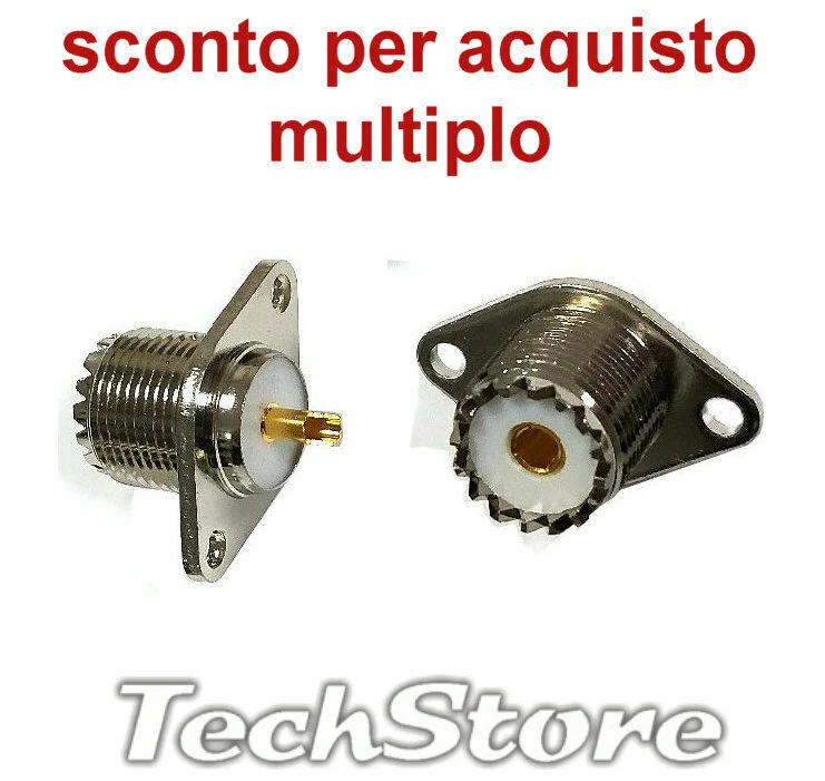 Connettore SO239 UHF Da Donna A Donna Adattatore Coassiale RF Per - Foto 10