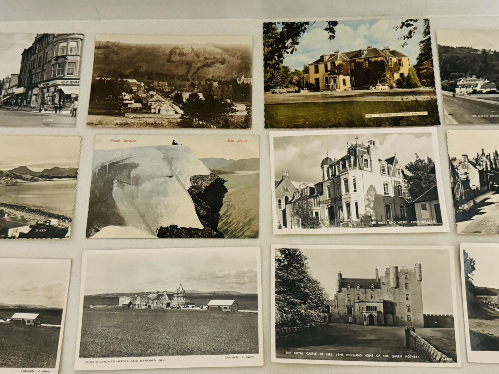 Job Lot 50 Vintage Scotland Postcards Pitlochry Dingwall Forres Troon