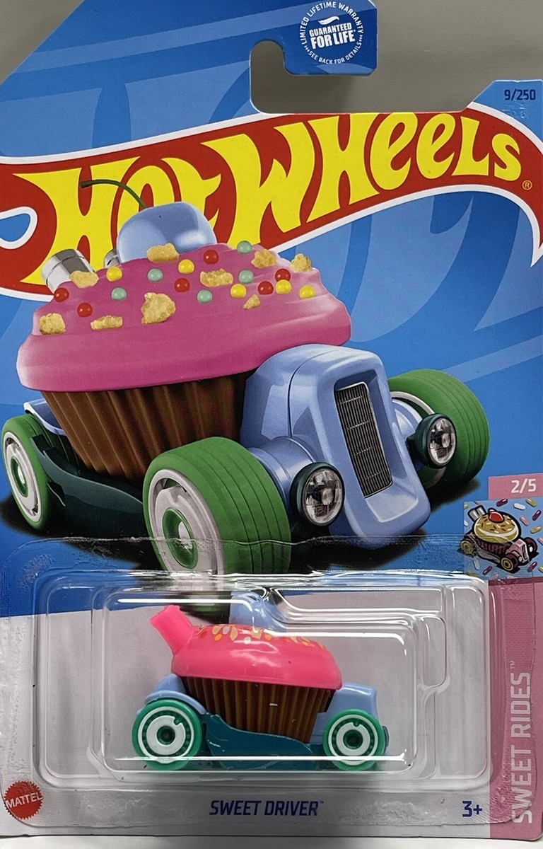 2023 HOT WHEELS #9 SWEET RIDES 2/5 SWEET DRIVER CUPCAKE New Near