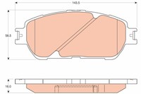 BremsbelÄGe Lexus P. ES 3.0 01-08