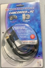 Monster Cable 4-Pin Firewire DV Support Camcorder to Computer DV 4 to DV 6 Gold