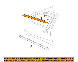 GM OEM-Door Window Sweep-Belt Molding Weatherstrip Right 84025010