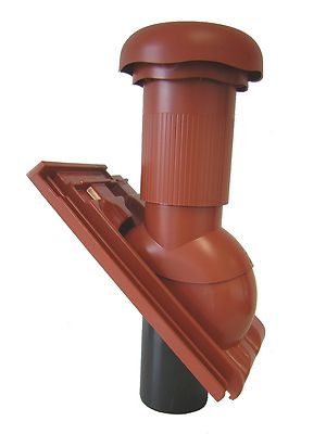Klöber Sanitärentlüfter Venduct für Doppelmuldenfalzziegel Sanilüfter, Dunstrohr