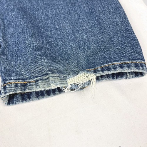 Jeans Levi's 514 para hombre azul lavado medio etiqueta de mezclilla 36x34 real 36" X 32,5 - Imagen 4 de 6