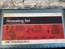 Antique Chicago Specialty Mfg. Co. No. 100 Reseating Set For Plumbing Fixtures