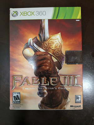 Fable 3 Limited Collectors Edition (Xbox 360, 2010) CIB