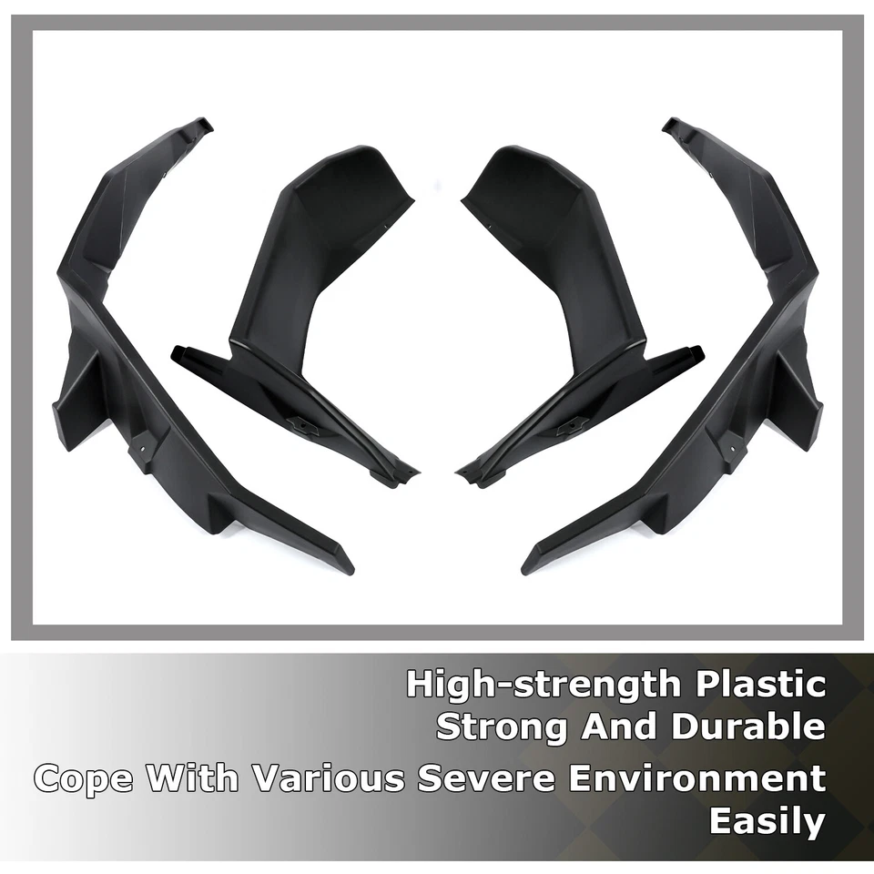 For Polaris RZR XP 1000 2014-2023 Fender Flares Mud Flaps Front & Rear Extended - Image 4 of 4