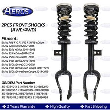 2X Front Shock Strut Assys Fit BMW 5 6 Series F10 F11 535i 550i 640i 650i xDrive