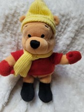 Winter Sweater Pooh 2002 retired NEW bean bag beanie collectible
