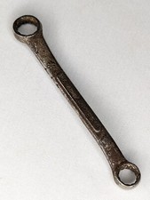 VLCHEK Offset Box End Wrench Size 7/16" x 3/8โ Made In USA Vintage Forged Steel