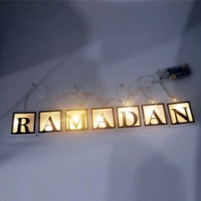 LED String Light Night Lamp Hanging Ramadan Islamic Party Decoration Eid Mubarak