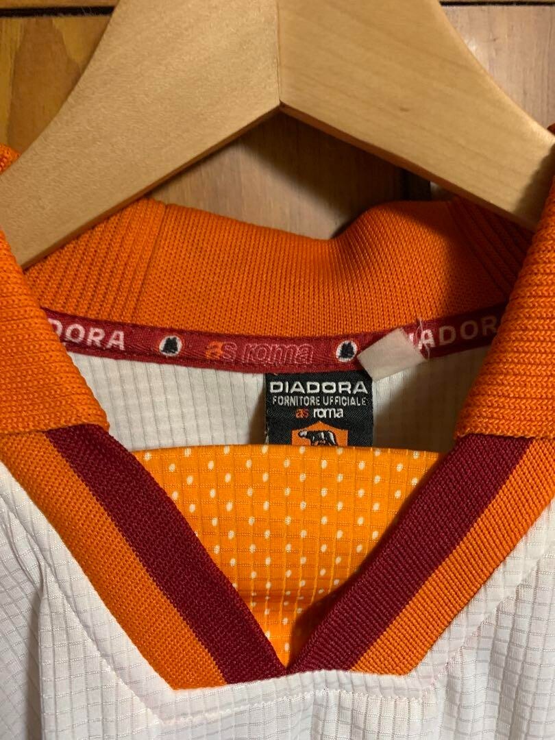 AS Roma L Maglia shirt 1997 98 Away Diadora Football Vintage