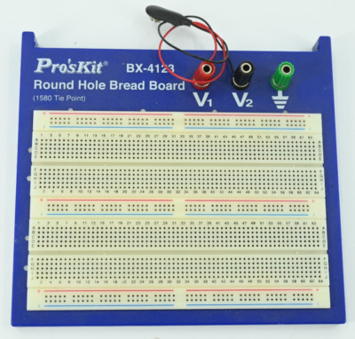 Pro'sKit BX-4123 Round Hole Breadboard 1580 Tie Point with Edge kit